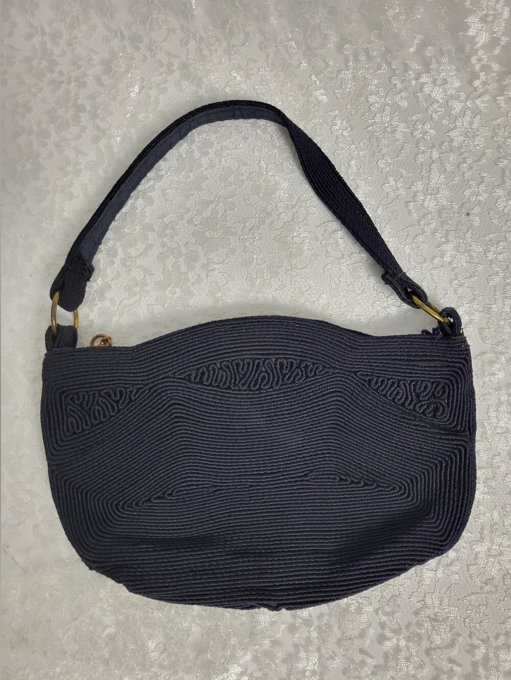 Vintage Corde Black Mini Purse